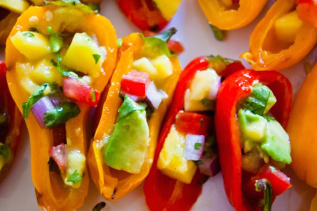 Stuffed Mini Sweet Pepper Appetizers