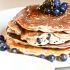 Blueberry banana cinnamon pancakes