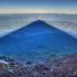 The shadow of Mount Fuji, 24 km long