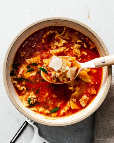 One Pot Lasagna Soup