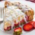 Strawberry Crumb Cake with Vanilla Glaze