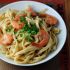 Tagliatelle with Shrimp and Champagne Butter Sauce