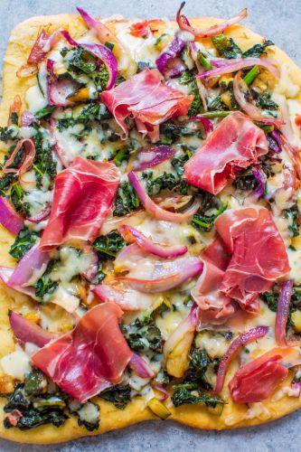 Prosciutto and Balsamic Greens Flatbread