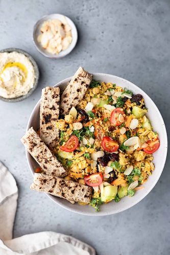 Moroccan Couscous Chickpea Salad