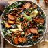 Kale Caesar with Sweet Potatoes and Crispy Chickpeas