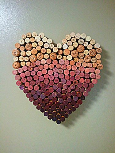 The best for last: a heart made out of corks!