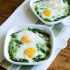 Baked Eggs and Asparagus with Parmesan