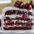 Drunken cherry chocolate cake