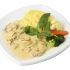 Pork escalopes with mushrooms and creamy blue cheese sauce