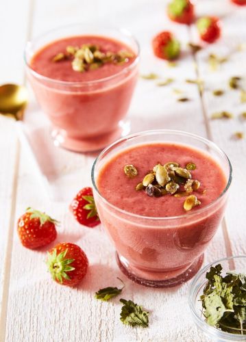 Strawberry Cream Infused with Lemon Balm