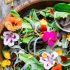 Spring Salad with Edible Flowers
