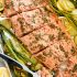 Mustard Salmon Sheet-Pan Dinner