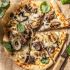 Grilled Mushroom Onion White Pizza