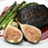 Cocoa-Coffee Bison with Pomegranite Syrup and Fresh Fig