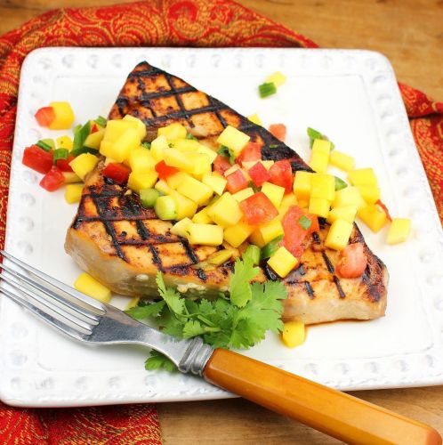 Grilled Swordfish with Mango Salsa