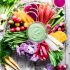 whipped basil ricotta with spring crudite