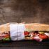Parma ham and sundried tomato sandwich