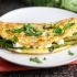 ASPARAGUS, GOAT CHEESE and BASIL OMELETTE