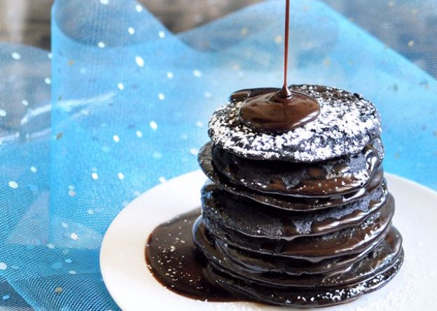 Brownie batter pancakes