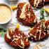 Pretzel-Crusted Chicken with Cheddar Mustard Sauce