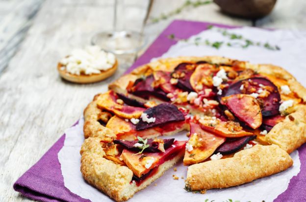Sweet Potato and Beet Galette