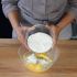 Pour in the flour