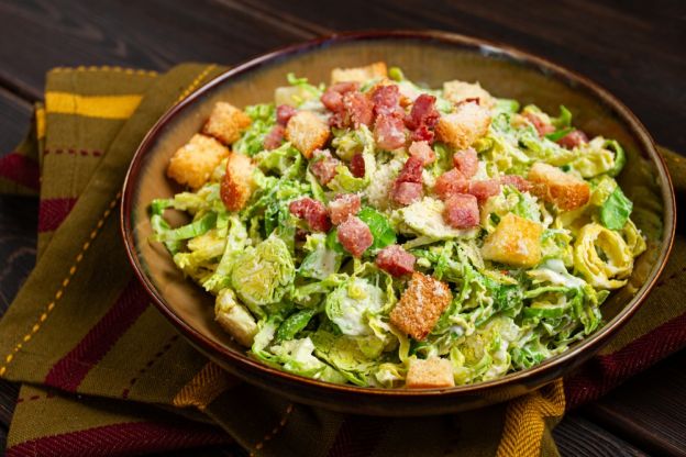 Brussels Sprouts Caesar Salad