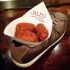Chicken croquettes served in an old shoe