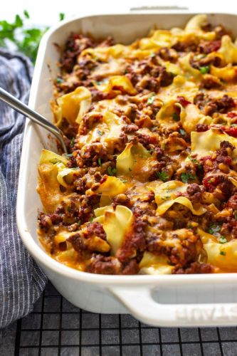 Sour Cream Beef Noodle Casserole