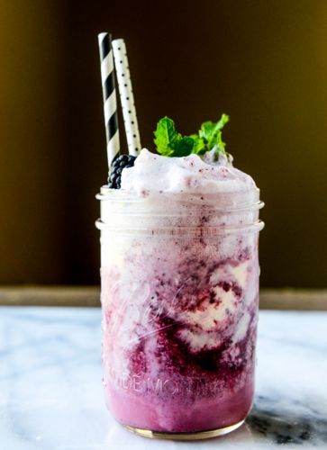 Blackberry Soda Float