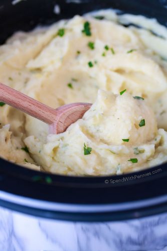Slow cooker mashed potatoes