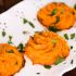 Twice baked sweet potato puffs
