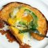 Avocado and egg in a hole