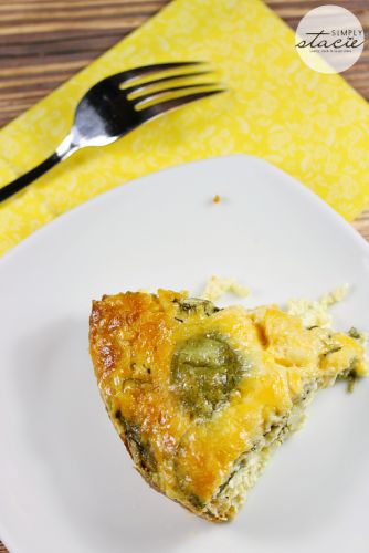 Slow cooker spinach and feta quiche