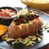 Loaded Vegetarian Baked Sweet Potatoes