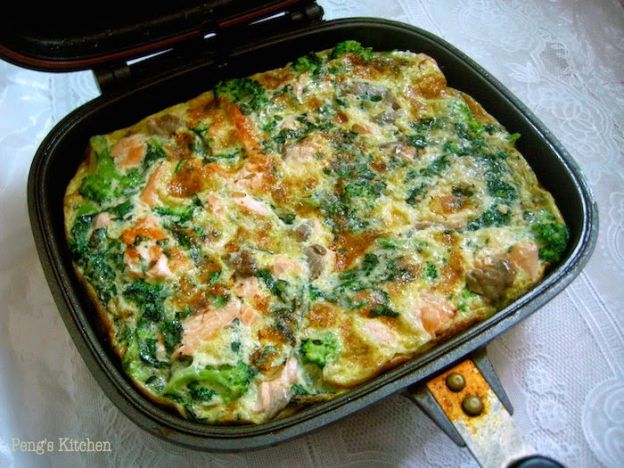 Minty Salmon & Broccoli Frittata