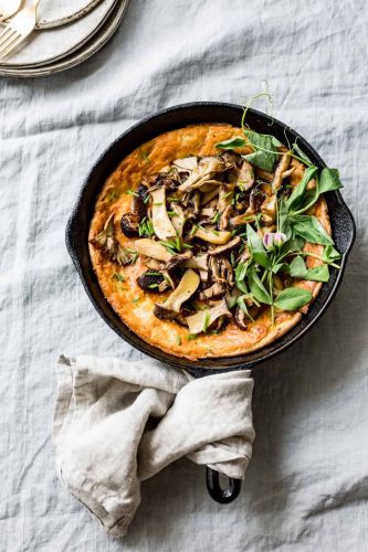 Mushroom CHeddar Dutch Baby