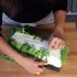 Decorate with arugula