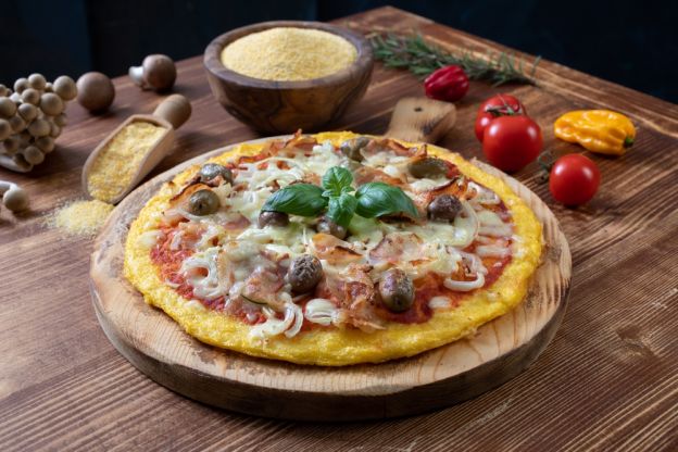 Polenta Pizza Crust