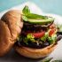Grilled Portobello and Eggplant Burger
