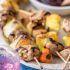Pineapple Habanero BBQ Chicken Kebabs