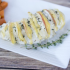 Apple and Gouda stuffed hassleback chicken