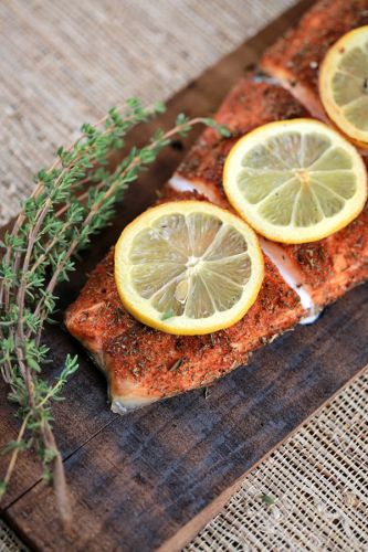 Grilled Cedar Plank Salmon Fillet