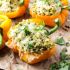 5-Ingredient Pesto Stuffed Peppers