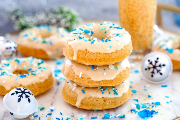 Spiked Eggnog Doughnuts