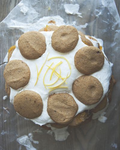 Vegan Coconut Lemon Jam Ice Box Cake