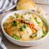 Easy Crockpot Chicken and Dumplings with Biscuits
