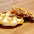 Jam puff pastry waffles