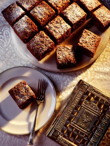Lekach or Jewish honey cake