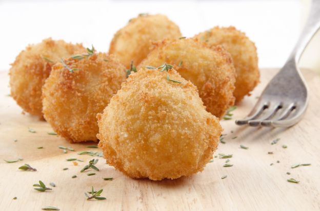 Cheese and potato fritters